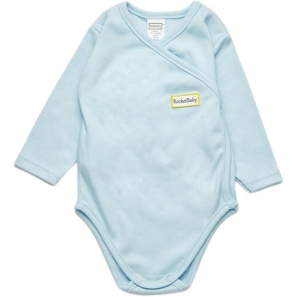 ROCKETBABY Bodysuit Long Sleeve Baby Blue 6 to12mo